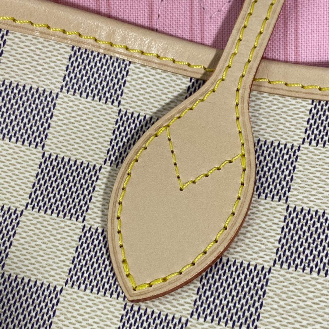 Louis Vuitton LV N41361 Neverfull MM Damier Azur Rose Ballerine Pink - Default Title - View 6