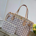 Louis Vuitton LV N41362 Neverfull PM Damier Azur Beige - Default Title - View 1