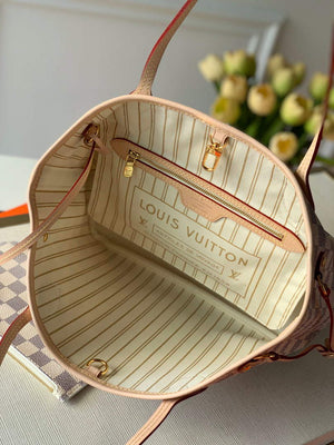 Louis Vuitton LV N41362 Neverfull PM Damier Azur Beige - Default Title - View 3