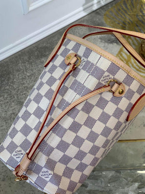 Louis Vuitton LV N41362 Neverfull PM Damier Azur Beige - Default Title - View 4