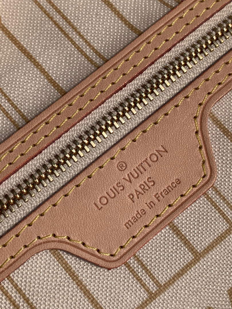 Louis Vuitton LV N41362 Neverfull PM Damier Azur Beige
