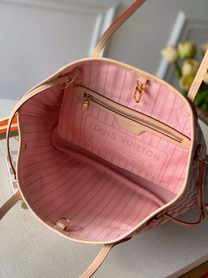 Louis Vuitton LV N41363 Neverfull PM Damier Azur Pink - Default Title - View 3
