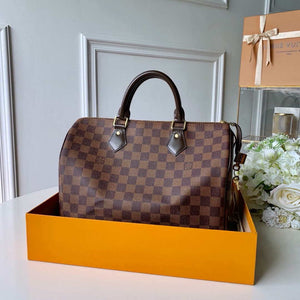 Louis Vuitton LV N41364 Speedy 30 Bag Damier Ebene Canvas - Default Title - View 1
