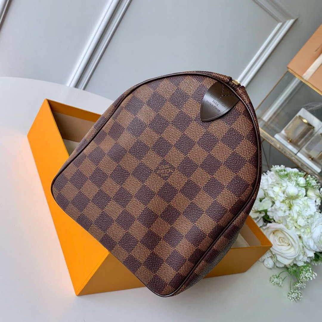 Louis Vuitton LV N41364 Speedy 30 Bag Damier Ebene Canvas - Default Title - View 5