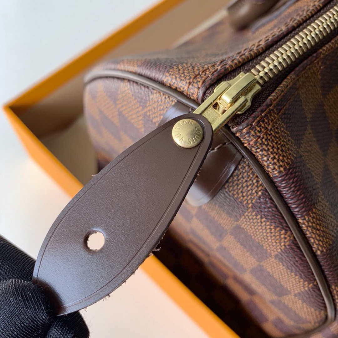 Louis Vuitton LV N41364 Speedy 30 Bag Damier Ebene Canvas