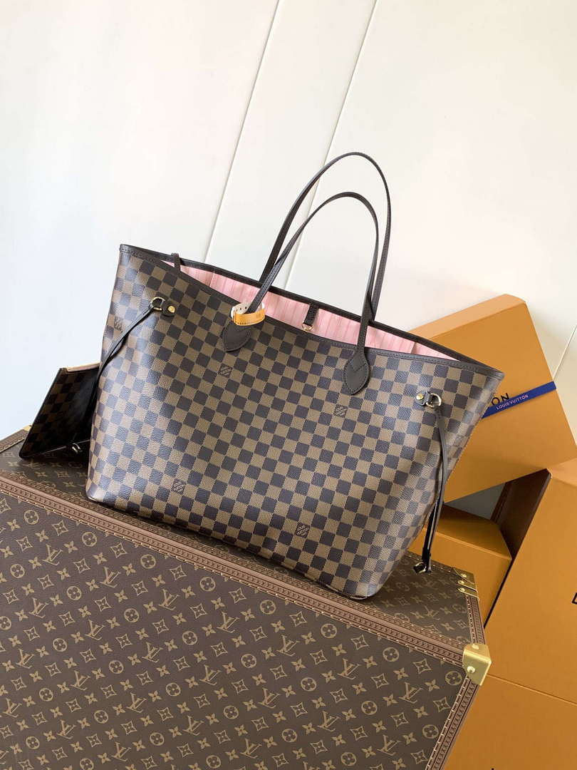 Louis Vuitton LV N41602 Neverfull GM Damier Ebene coated canvas