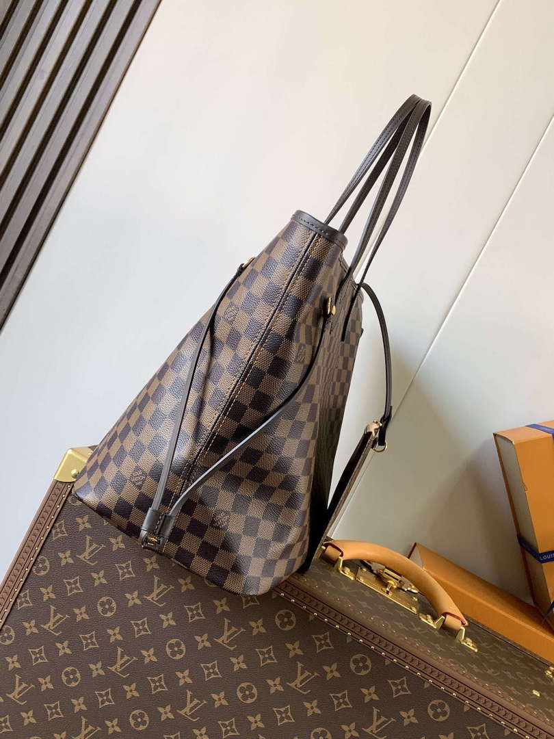 Louis Vuitton LV N41602 Neverfull GM Damier Ebene coated canvas