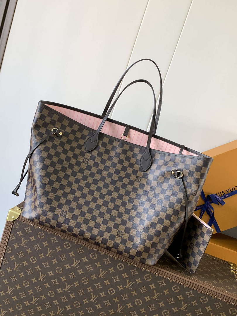 Louis Vuitton LV N41602 Neverfull GM Damier Ebene coated canvas