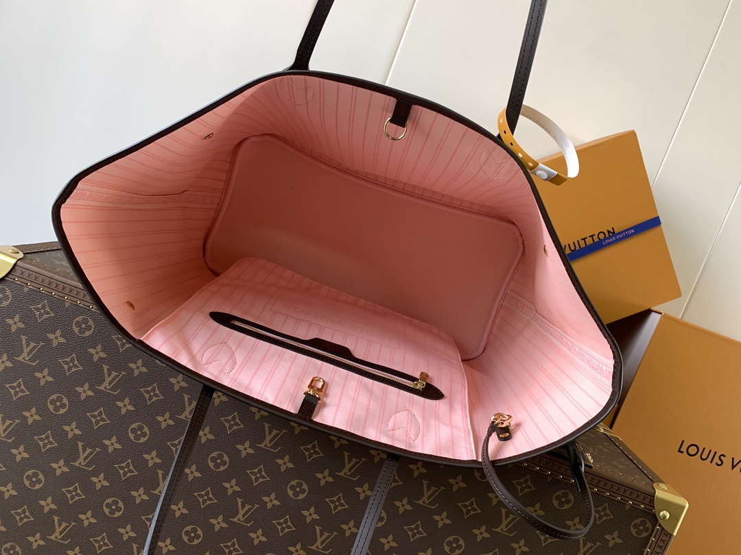 Louis Vuitton LV N41602 Neverfull GM Damier Ebene coated canvas - Default Title - View 5