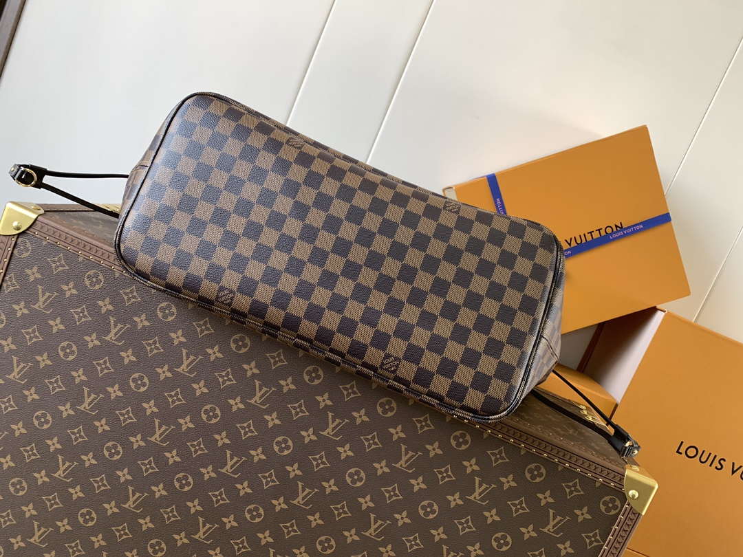 Louis Vuitton LV N41602 Neverfull GM Damier Ebene coated canvas