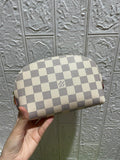 Louis Vuitton LV N60024 Cosmetic Pouch PM Damier Azur