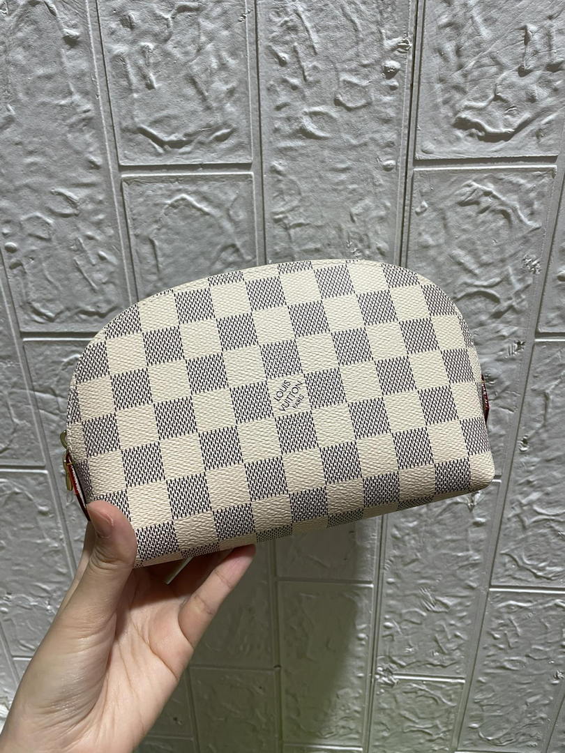 Louis Vuitton LV N60024 Cosmetic Pouch PM Damier Azur