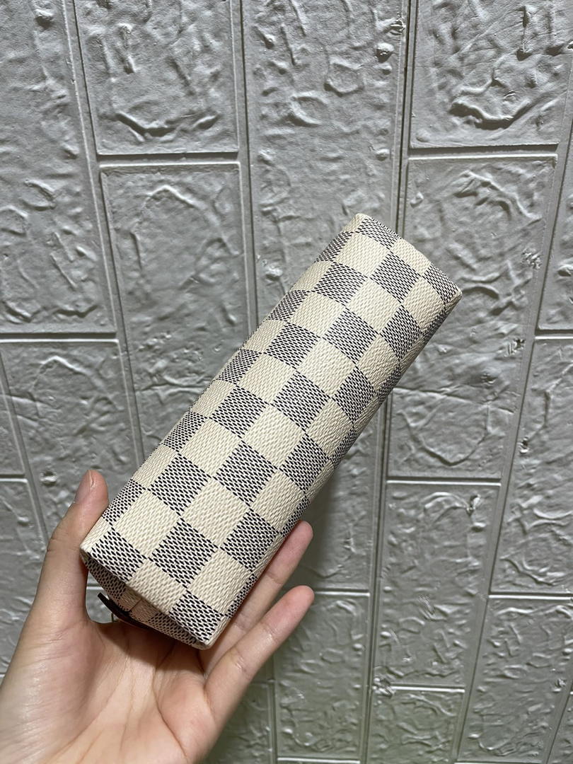 Louis Vuitton LV N60024 Cosmetic Pouch PM Damier Azur