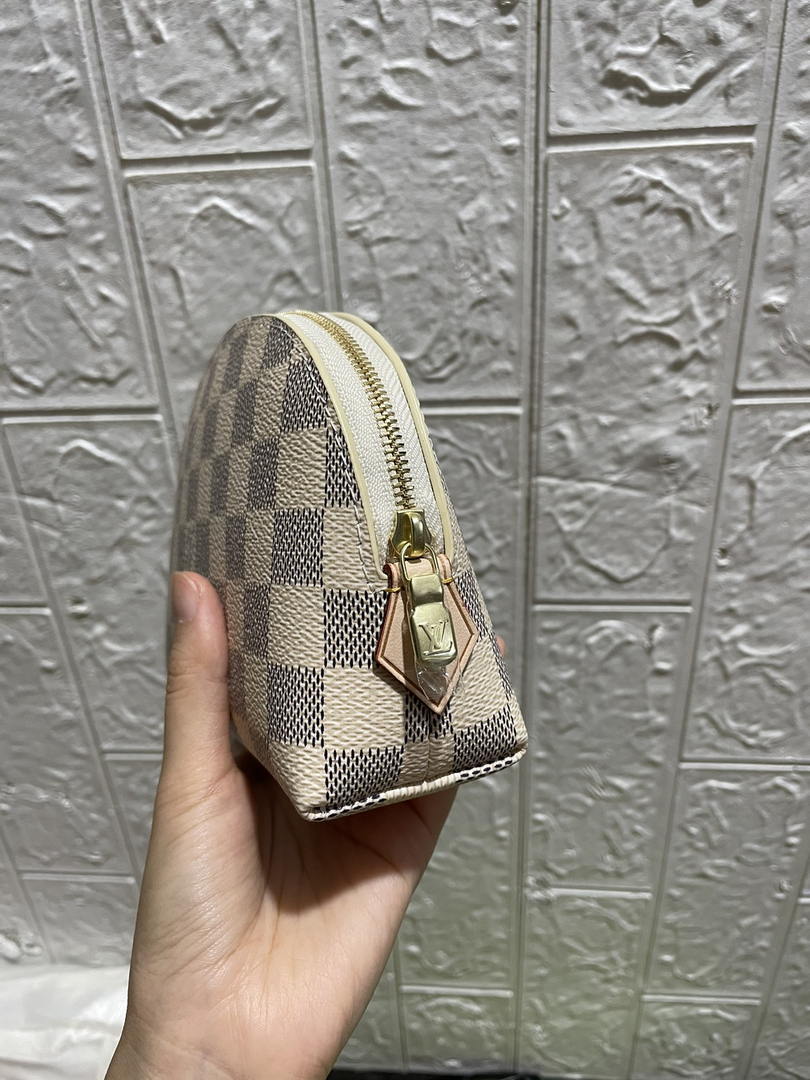 Louis Vuitton LV N60024 Cosmetic Pouch PM Damier Azur