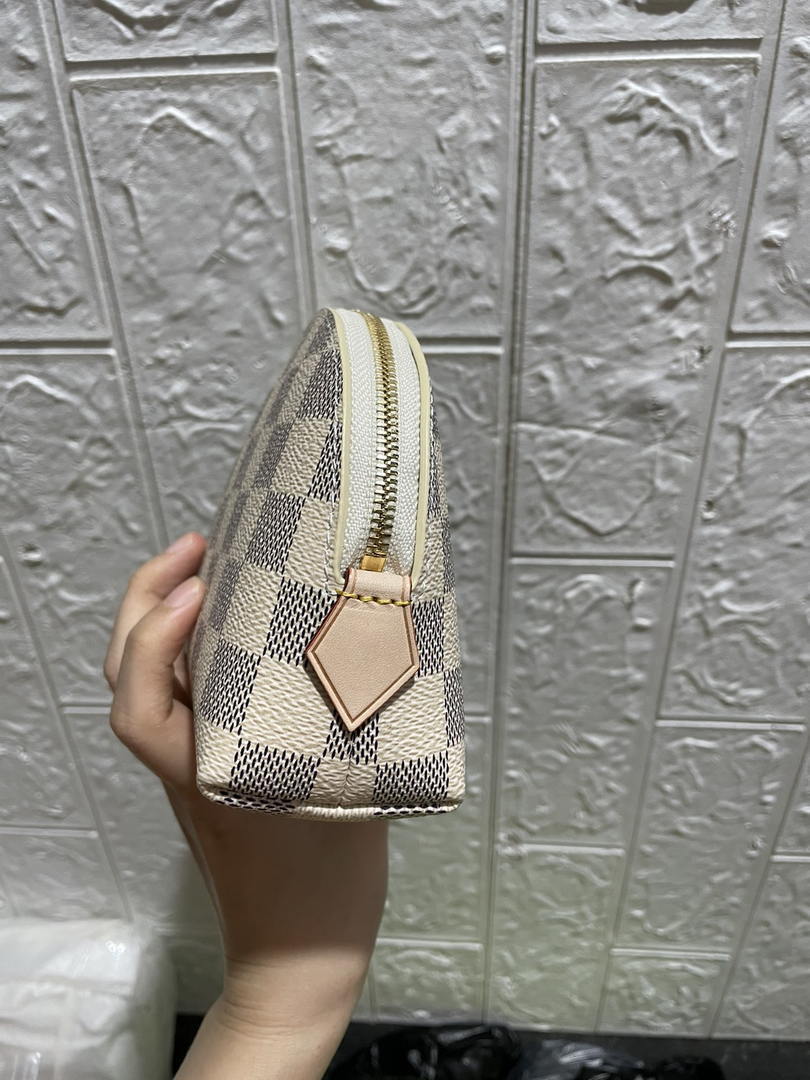 Louis Vuitton LV N60024 Cosmetic Pouch PM Damier Azur