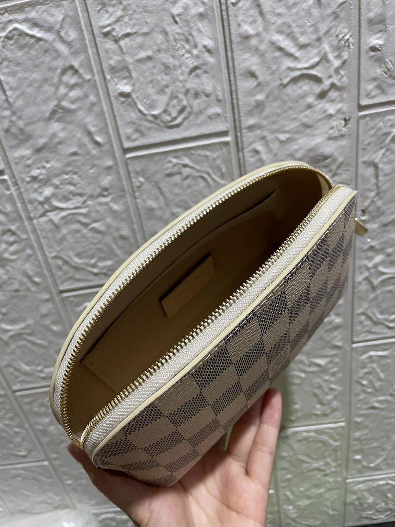 Louis Vuitton LV N60024 Cosmetic Pouch PM Damier Azur