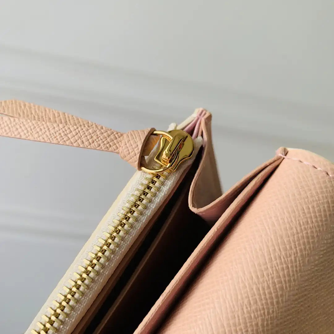 Louis Vuitton LV N61276 Rosalie Coin Purse Rose Ballerine Pink