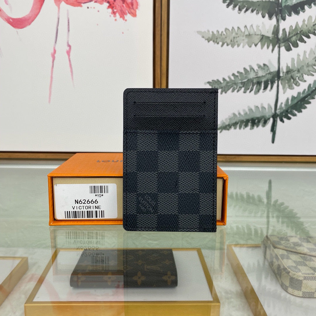 Louis Vuitton LV N62666 Neo Porte Cartes Wallets Black