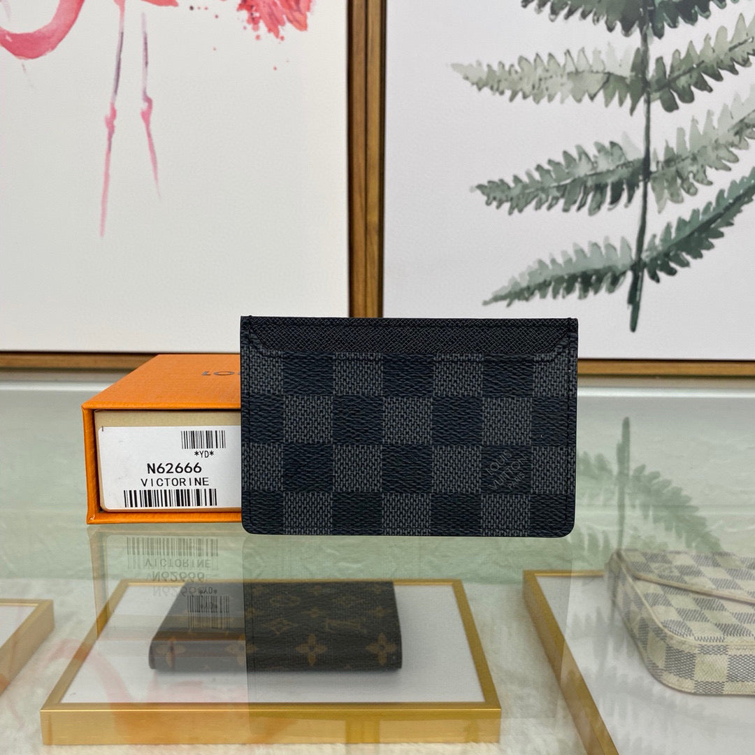 Louis Vuitton LV N62666 Neo Porte Cartes Wallets Black