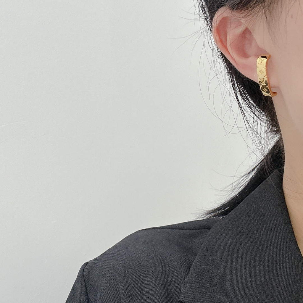 Louis Vuitton M01242 Nanogram Earrings Jewelry L50131