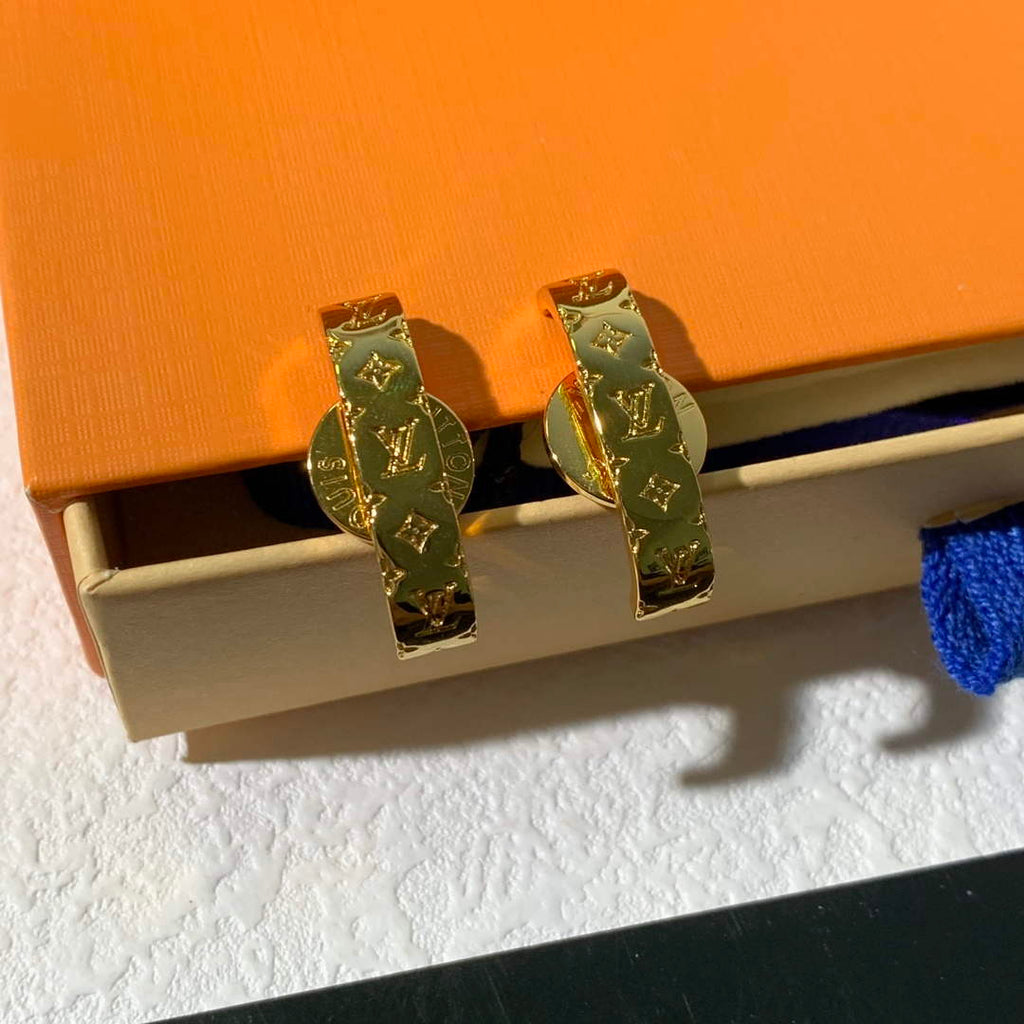 Louis Vuitton M01242 Nanogram Earrings Jewelry L50131