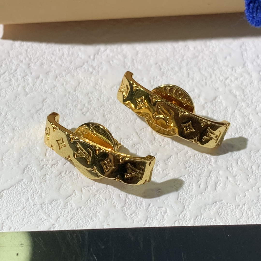 Louis Vuitton M01242 Nanogram Earrings Jewelry L50131