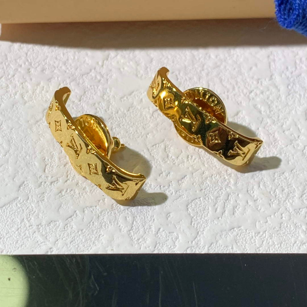 Louis Vuitton M01242 Nanogram Earrings Jewelry L50131