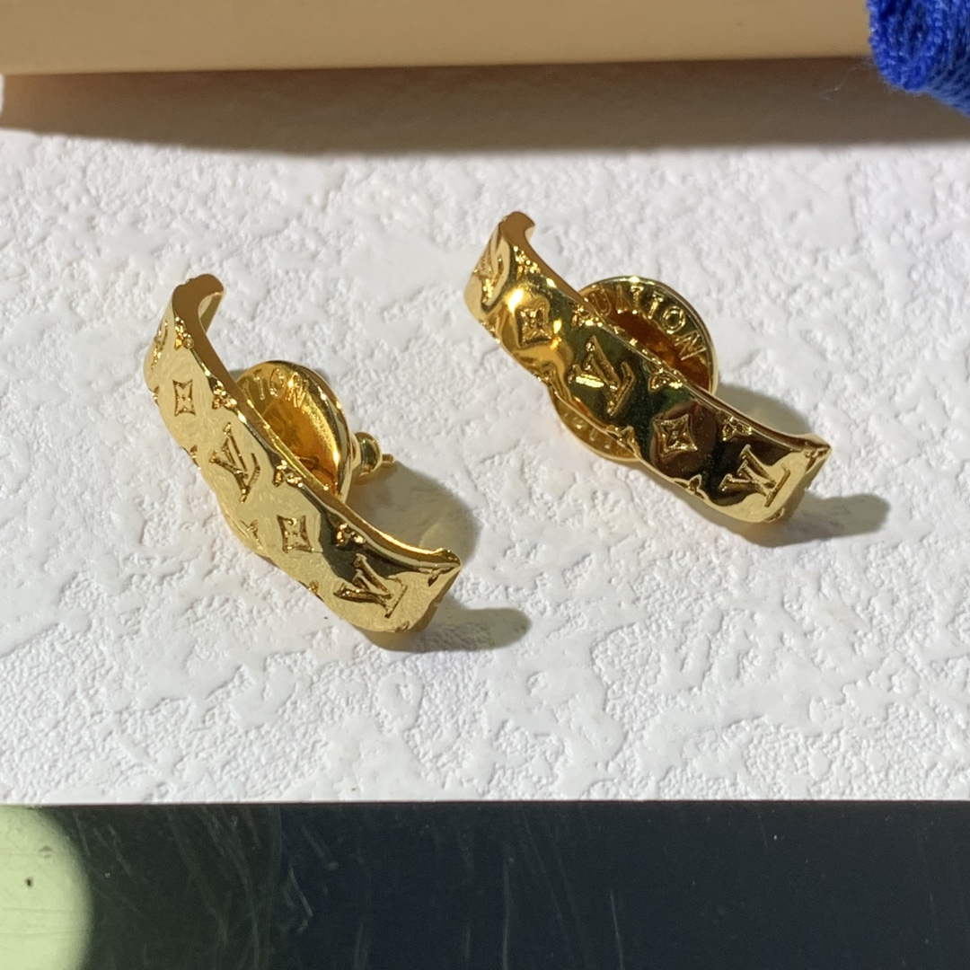 Louis Vuitton M01242 Nanogram Earrings Jewelry L50131