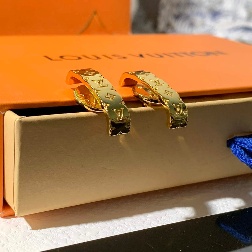 Louis Vuitton M01242 Nanogram Earrings Jewelry L50131