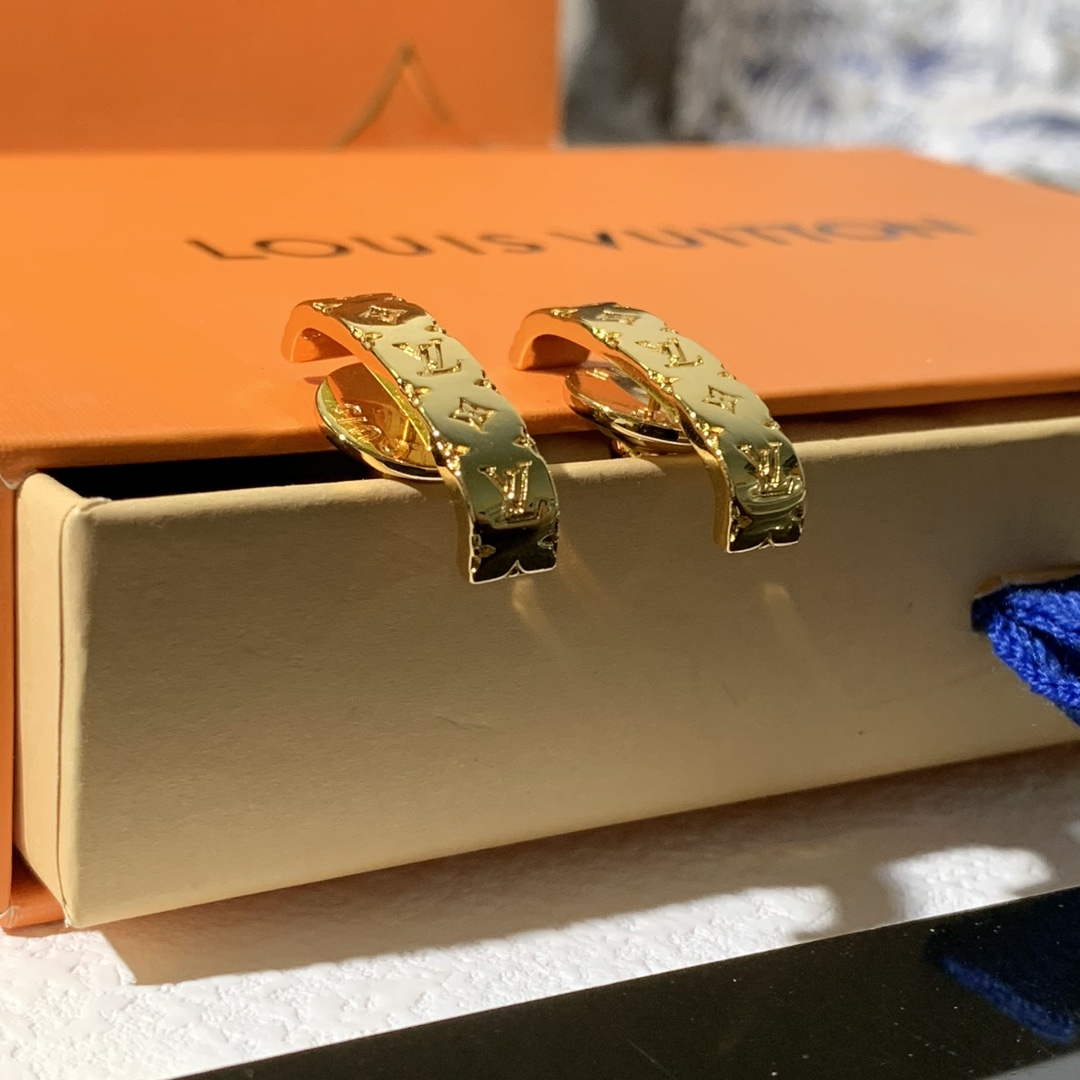 Louis Vuitton M01242 Nanogram Earrings Jewelry L50131 - Default Title - View 1