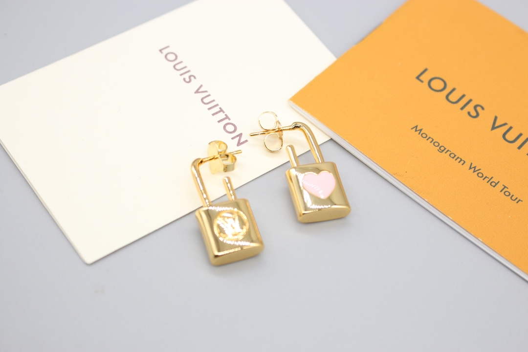 Louis Vuitton M01420 Cadenas Earrings Jewelry L50129