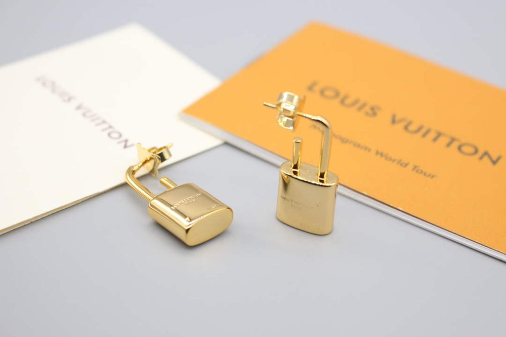 Louis Vuitton M01420 Cadenas Earrings Jewelry L50129