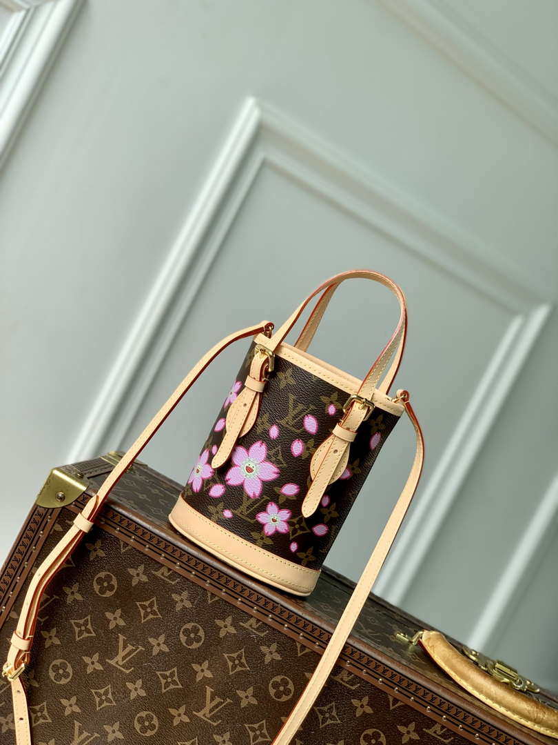 Louis Vuitton M13417 LV x TM Nano Bucket Monogram Canvas - Default Title - View 1