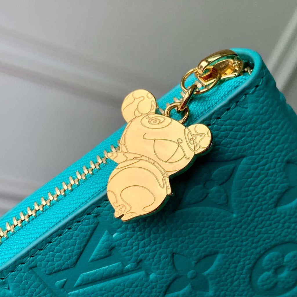 Louis Vuitton M13618 LV x TM Zippy Wallet Monogram Blue
