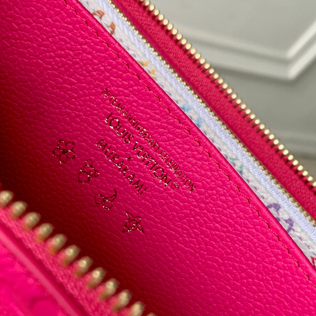 Louis Vuitton M13618 LV x TM Zippy Wallet Monogram Rose Red