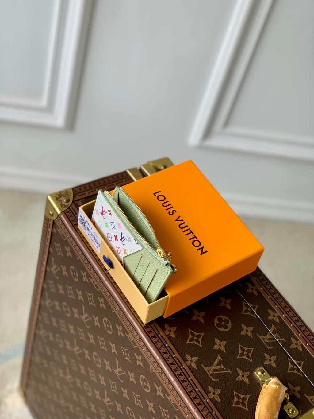 Louis Vuitton M13800 LV x TM Romy Card Holder Green Tea