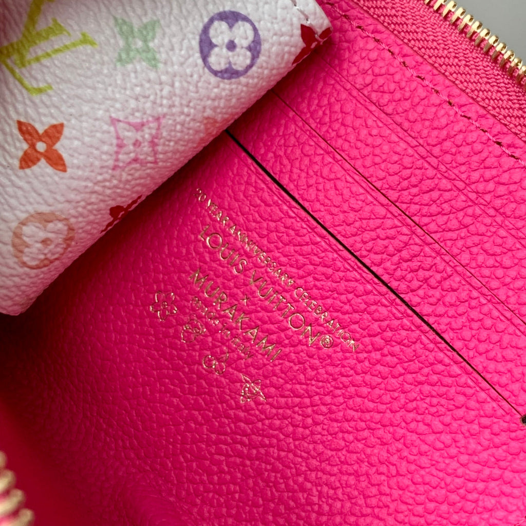 Louis Vuitton M13801  LV x TM Carteira Compacta Noa Rose Red
