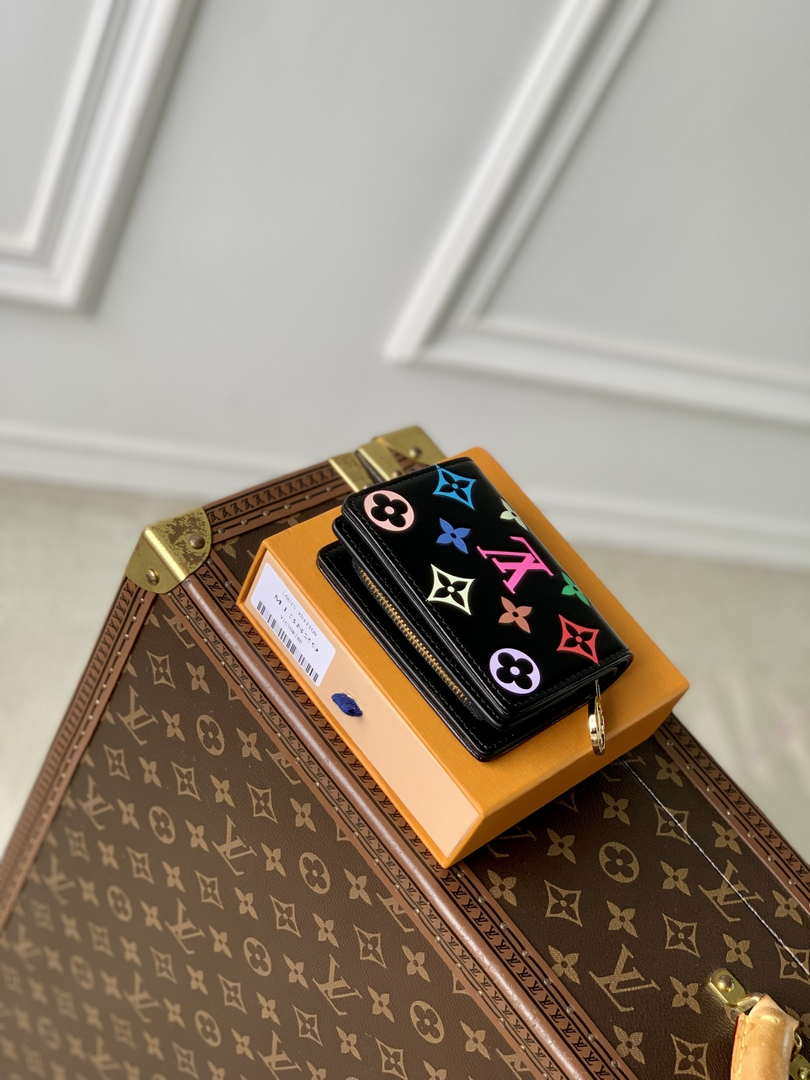 Louis Vuitton M13829 LV x TM  Lou Wallet Monogram Multicolored Black
