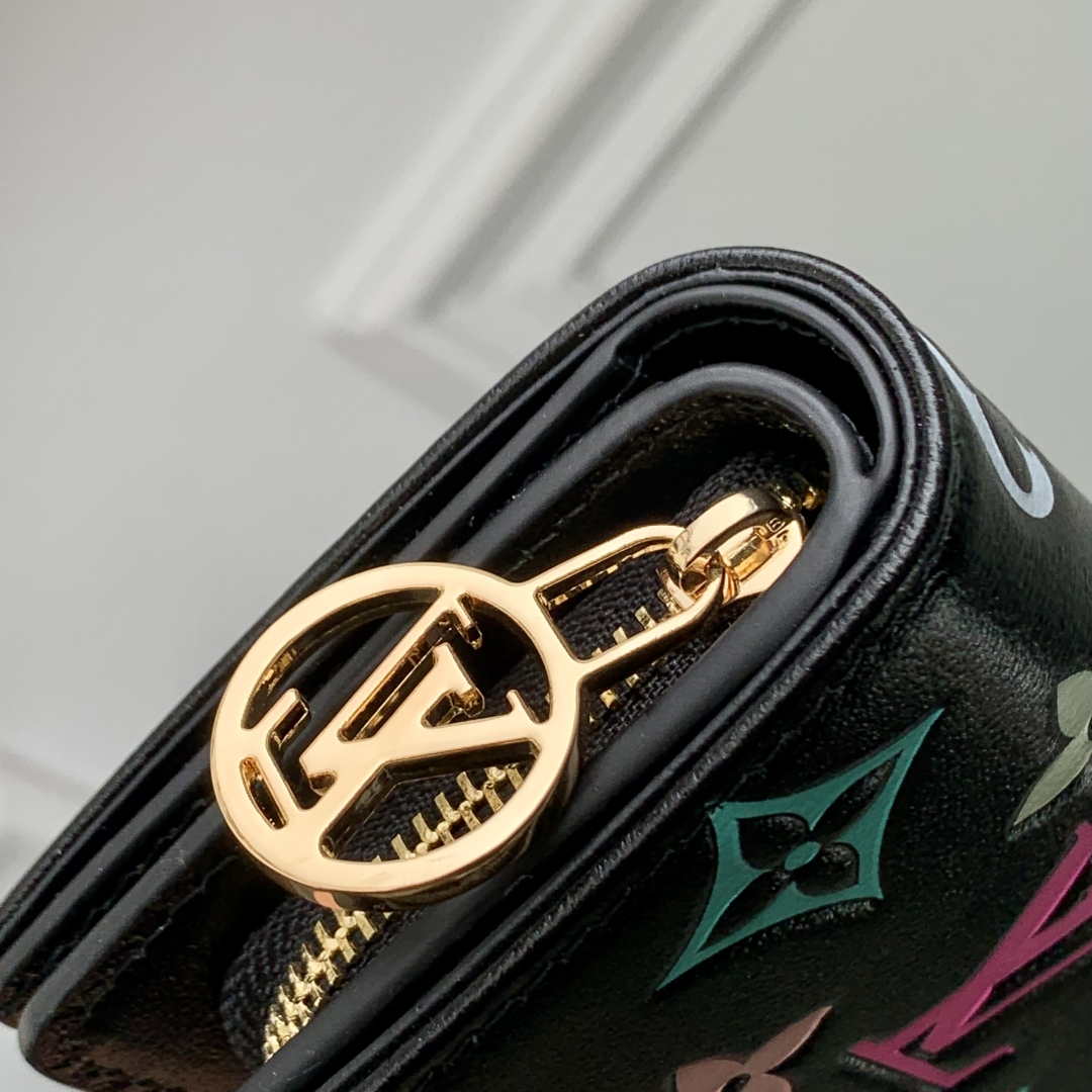 Louis Vuitton M13829 LV x TM  Lou Wallet Monogram Multicolored Black