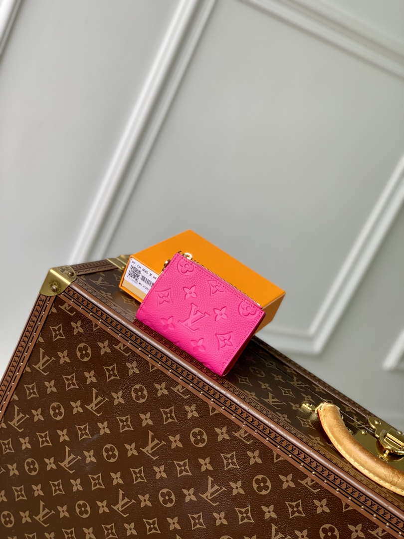 Louis Vuitton M14087 LV x TM Lisa Wallet Rose Red