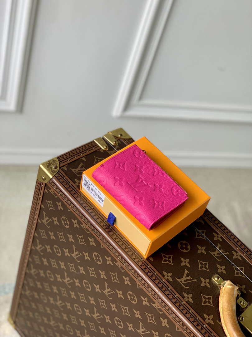 Louis Vuitton M14087 LV x TM Lisa Wallet Rose Red