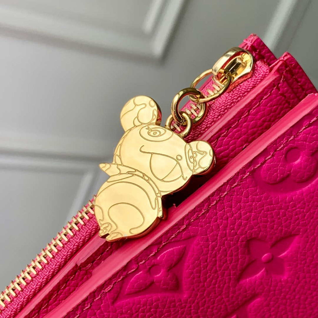 Louis Vuitton M14087 LV x TM Lisa Wallet Rose Red