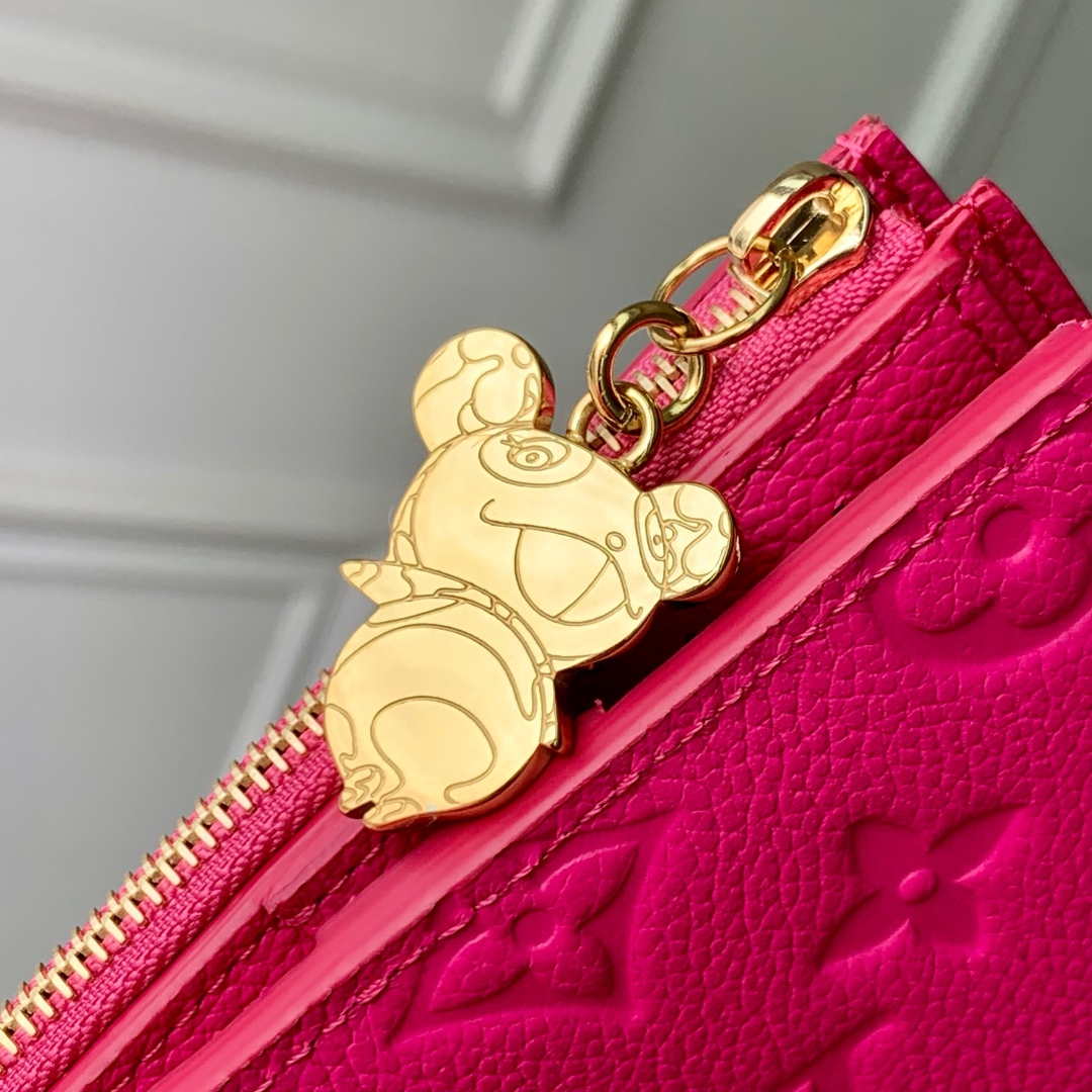 Louis Vuitton M14087 LV x TM Lisa Wallet Rose Red - Default Title - View 4