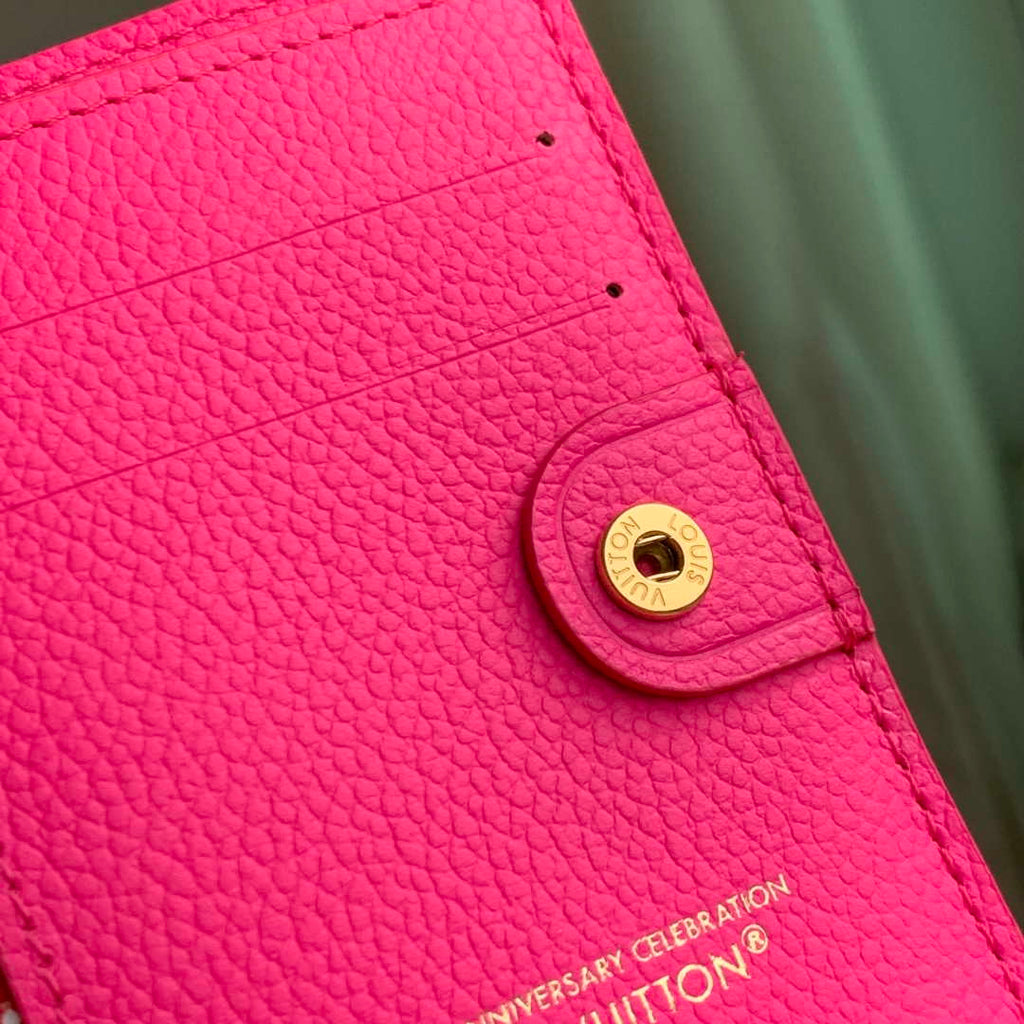 Louis Vuitton M14087 LV x TM Lisa Wallet Rose Red