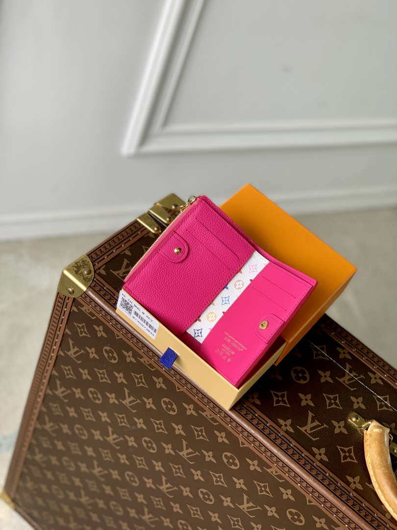 Louis Vuitton M14087 LV x TM Lisa Wallet Rose Red