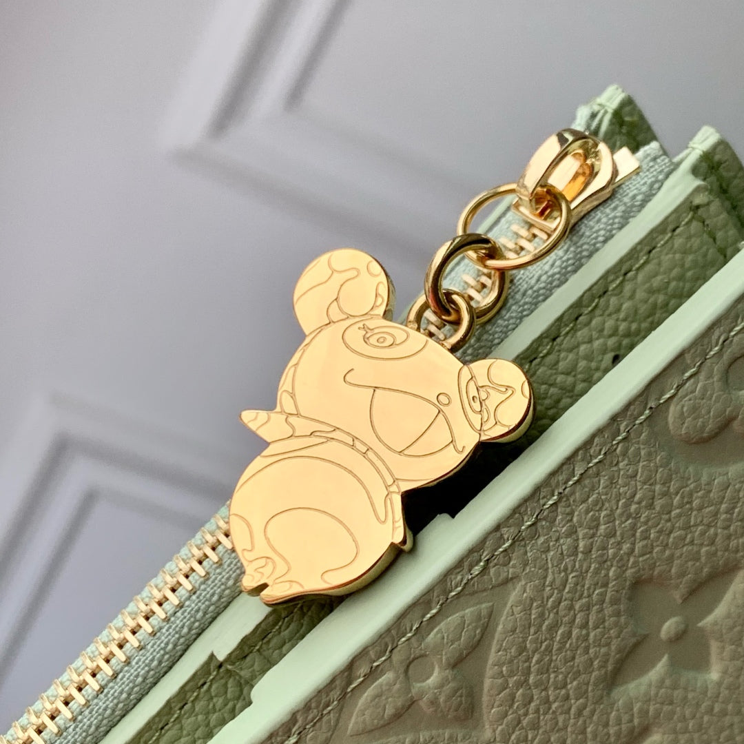 Louis Vuitton M14088 LV x TM Lisa Wallet Green Tea