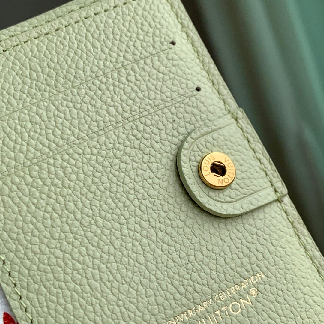 Louis Vuitton M14088 LV x TM Lisa Wallet Green Tea