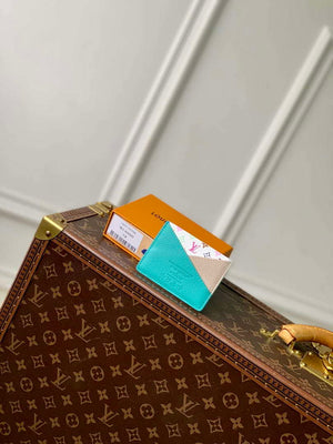 Louis Vuitton M14090 LV x TM Romy Card Holder Blue Gray - Default Title - View 1