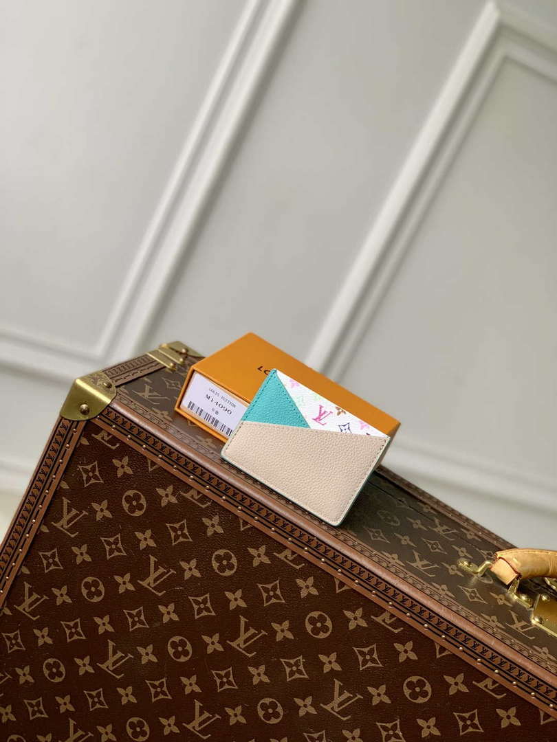 Louis Vuitton M14090 LV x TM Romy Card Holder Blue Gray