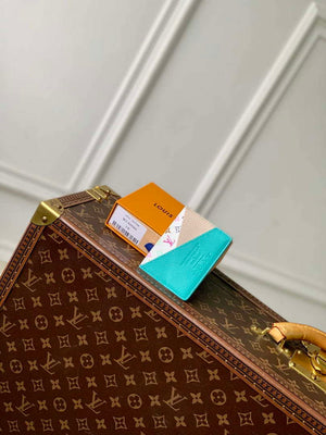 Louis Vuitton M14090 LV x TM Romy Card Holder Blue Gray - Default Title - View 3